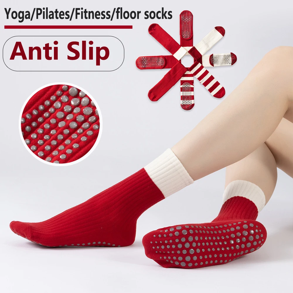 Pilates Yoga Zumba - Lucky Yoga socks for women Non-slip