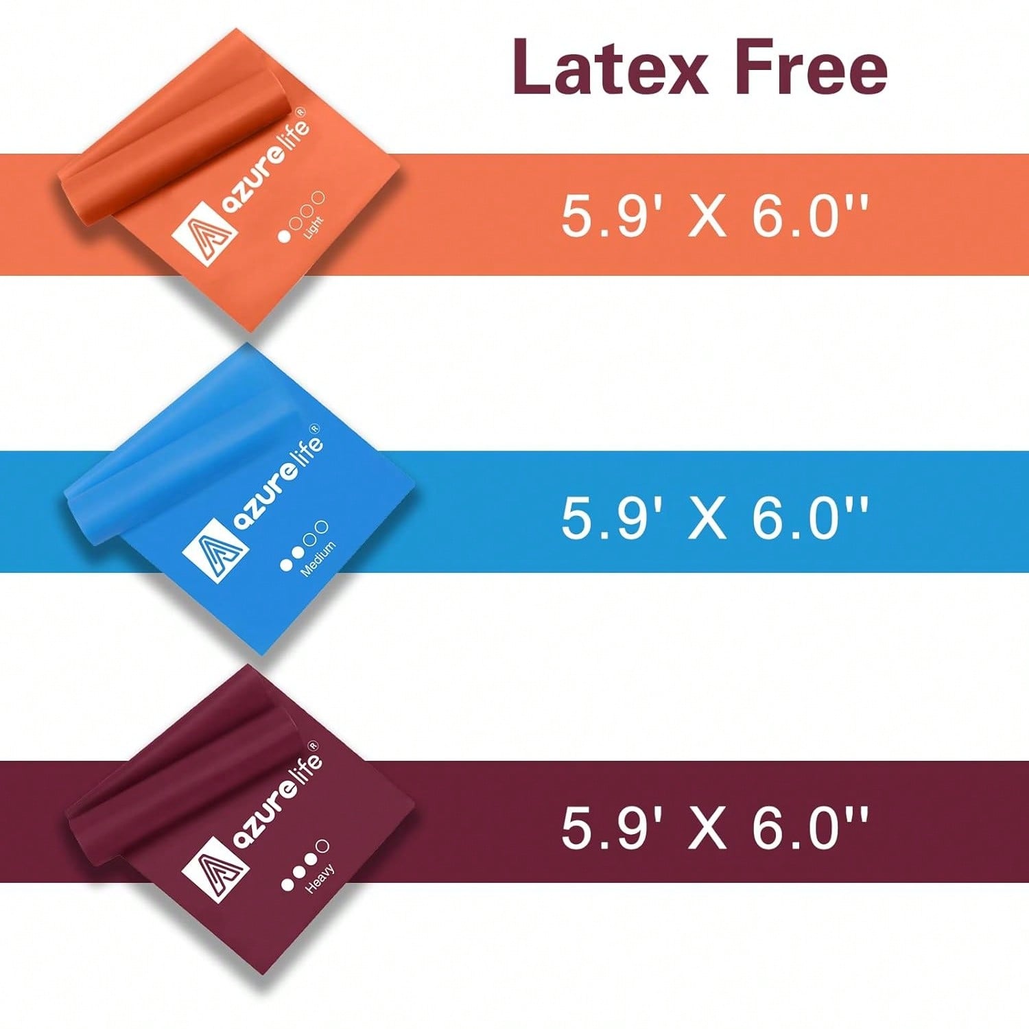 AZURELIFE Resistance Bands, Pr - Pilates Yoga Or incelemesi ve fiyatı