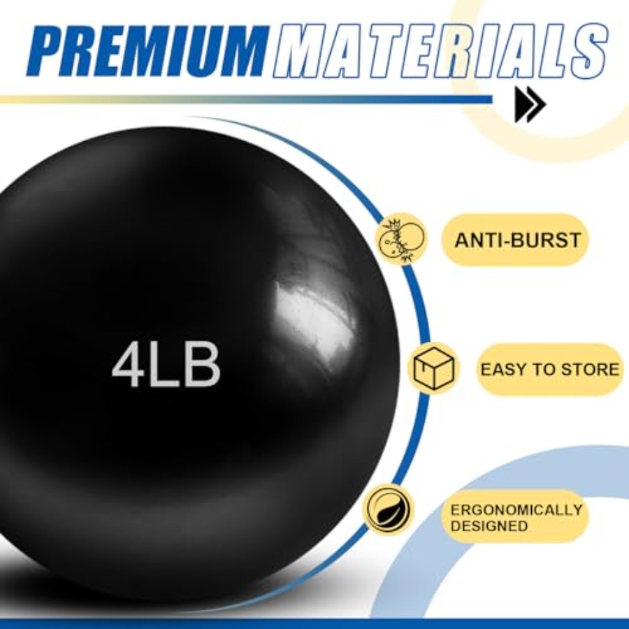 4 Pcs 2lb 3lb 3lb 4lb Weighted - Pilates Toning Ball incelemesi ve fiyatı