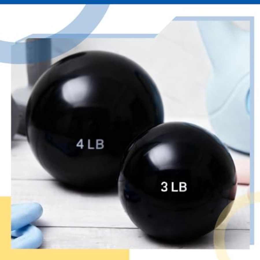 4 Pcs 2lb 3lb 3lb 4lb Weighted - Pilates Toning Ball incelemesi ve fiyatı