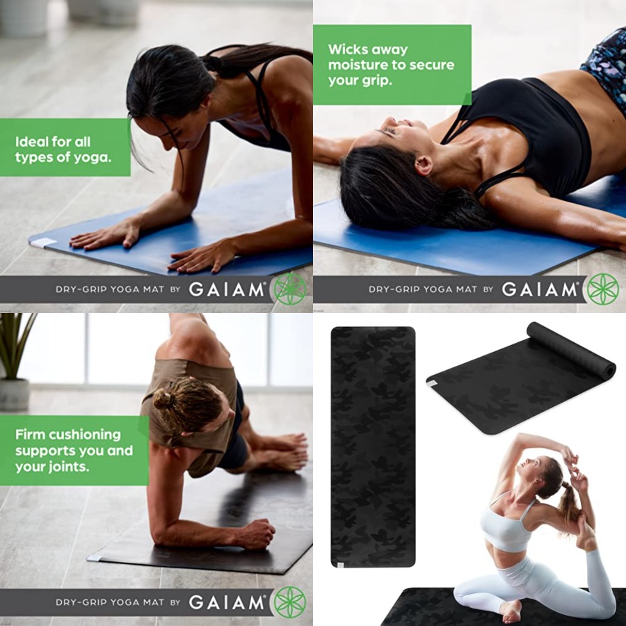 Dry-Grip Yoga Mat - 5mm Thick  - Pilates Yoga Or incelemesi ve fiyatı